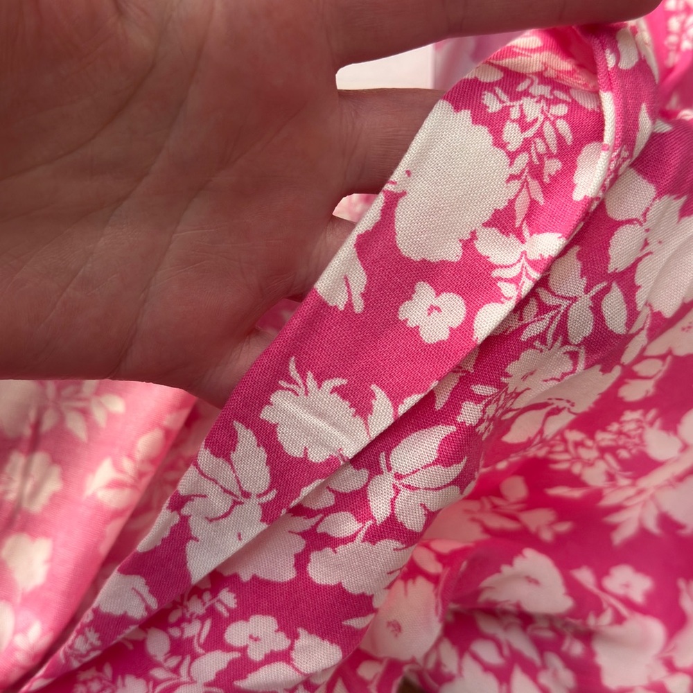 Mango Vibrant Pink Floral Shirt - Picture 2 of 4